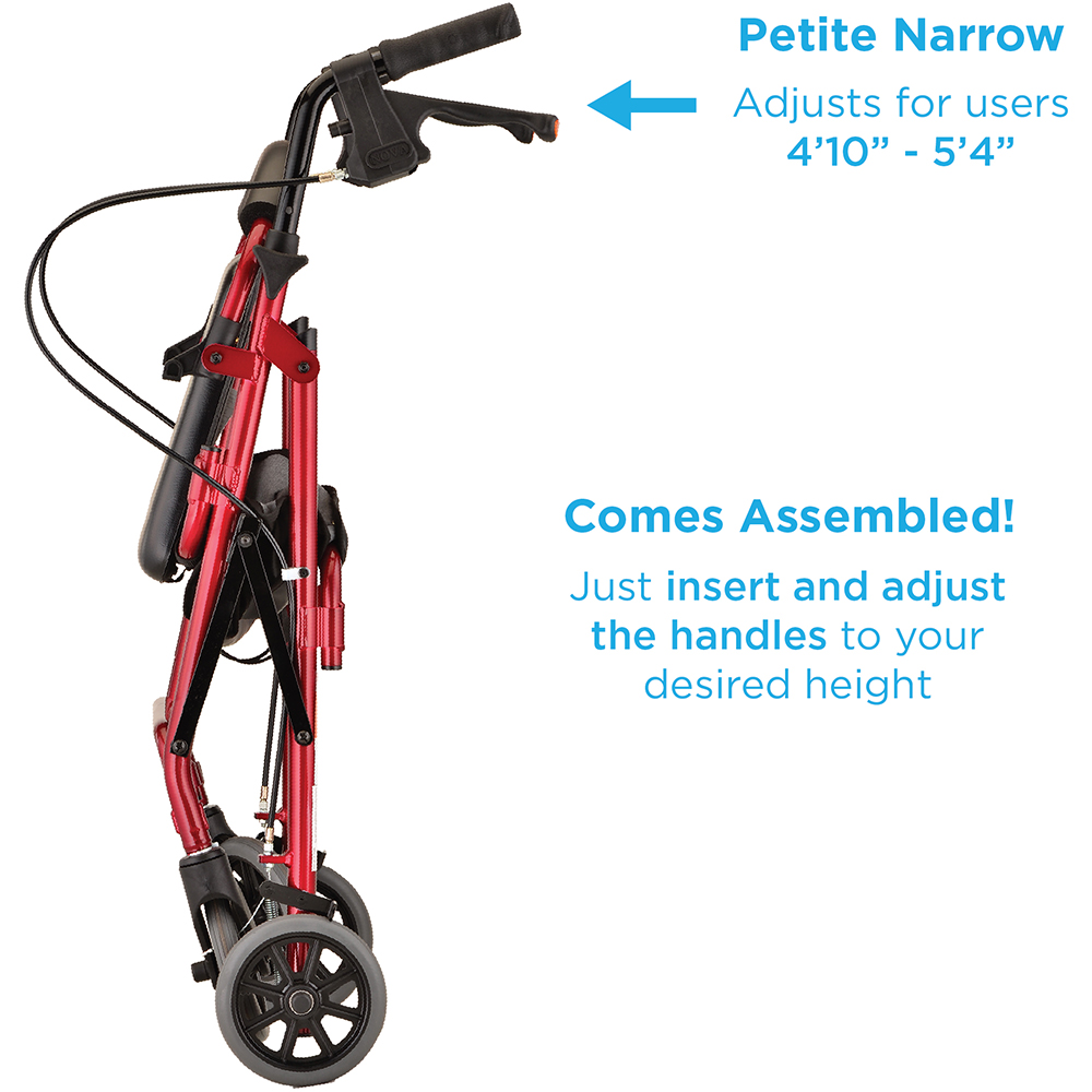 GETGO PETITE ROLL WALKER RED